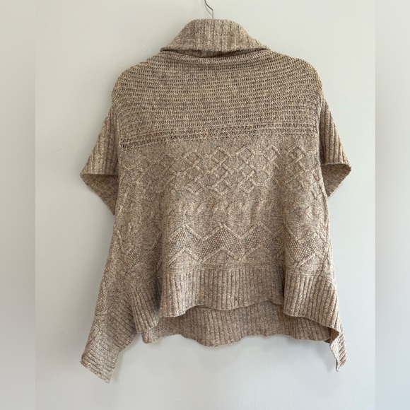 Anthropologie x Moth Wool Blend Cowl Neck Knit Sweater in Tan, size L - Picture 2 of 8